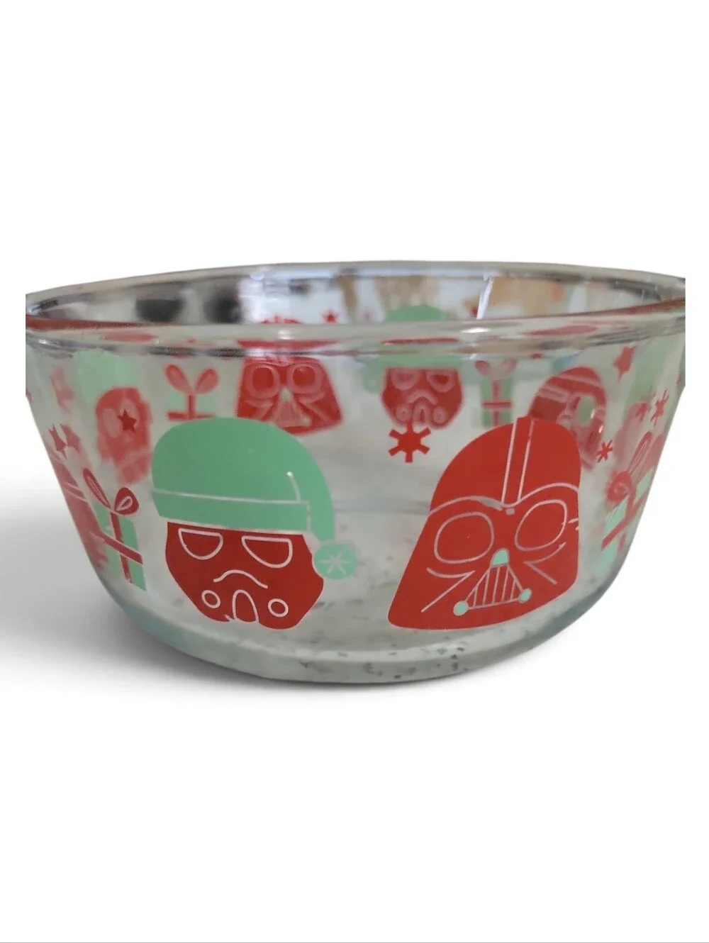Pyrex Star Wars Christmas Glass Food Storage Bowls 3 Set
